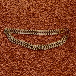 Gold tone 1970s chain link belt